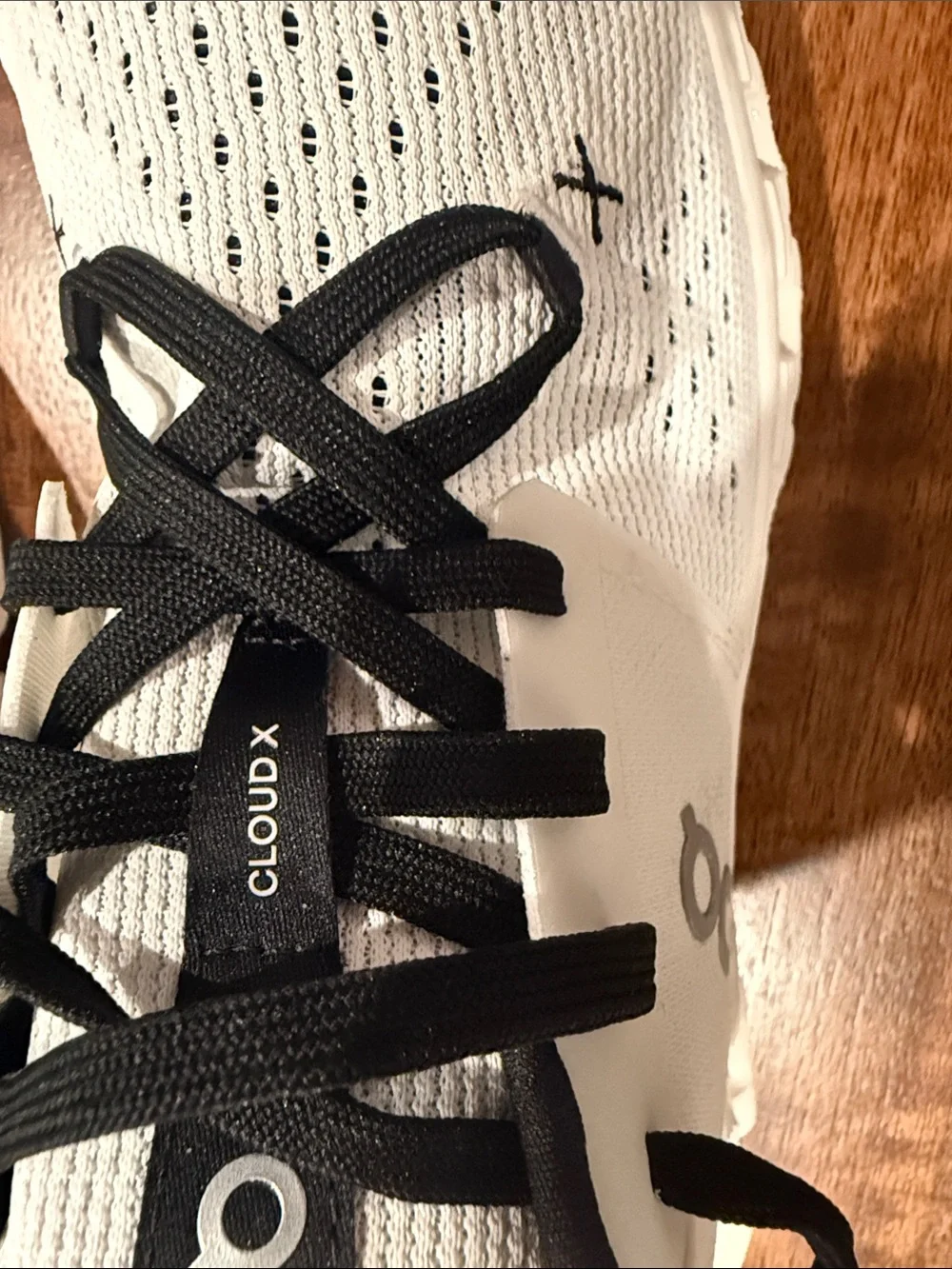 On Clouds Lightweight White and Black Women's Running Sneakers